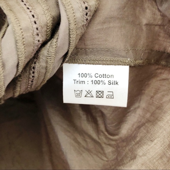 IRO Square Neckline Cotton Blouse Casual Top - Picture 6 of 8